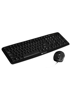   Canyon CNE-CSET1-HU Classic Wired billentyűzet + egér Black HU