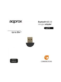 Approx APPBT05 Bluetooth 4.0 USB Adapter Black