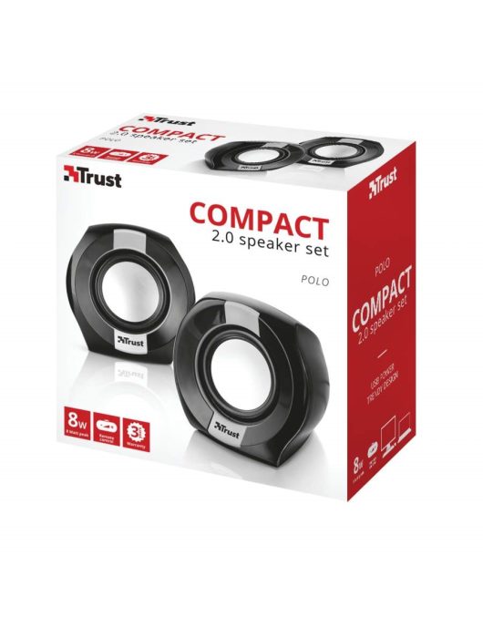 Trust Polo Compact 2.0 Speaker Set Black/Silver
