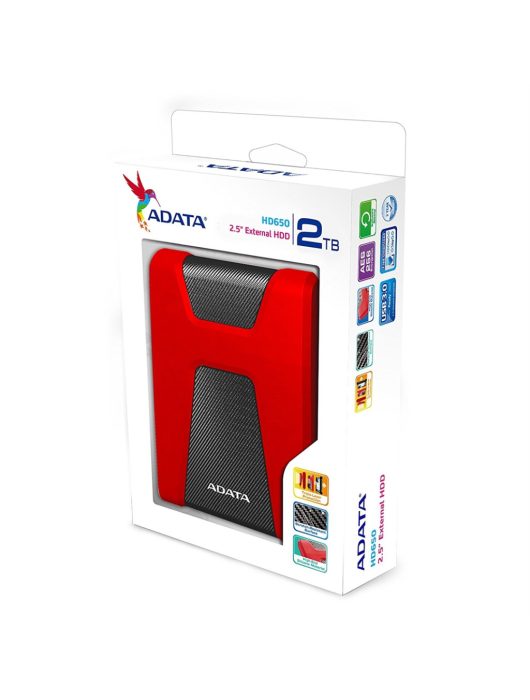 A-Data 2TB 2,5" USB3.1 HD650 Red