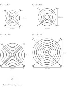 Arctic 80mm Fan Grills