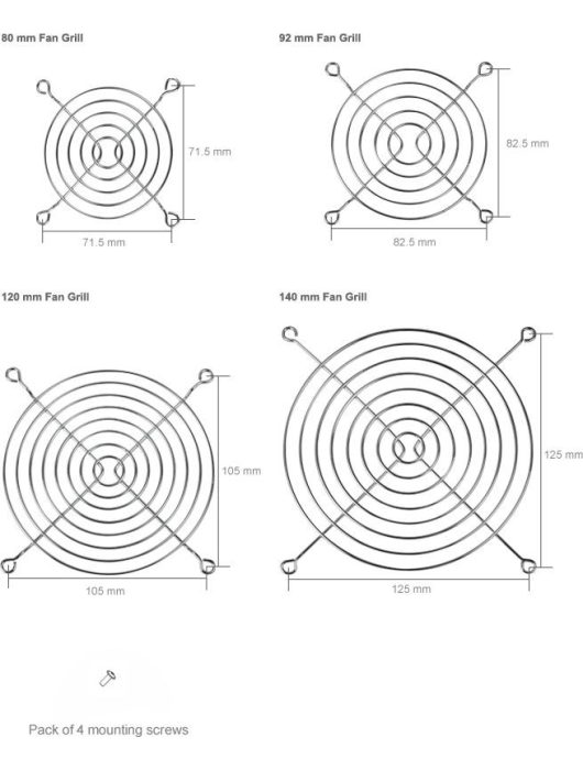 Arctic 140mm Fan Grills