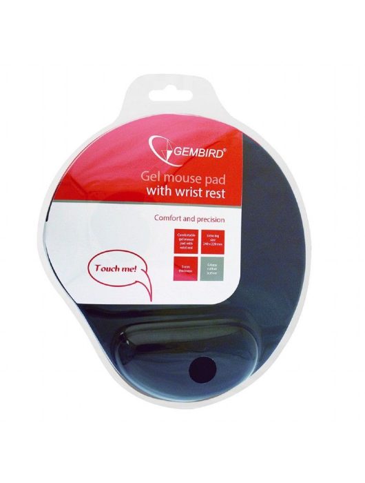 Gembird MP-GEL-GR zselés csuklótámaszos Egérpad Grey