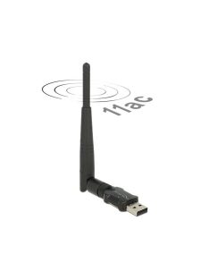   DeLock USB 2.0 Dual Band WLAN ac/a/b/g/n Stick 433 Mbps with external Antenna