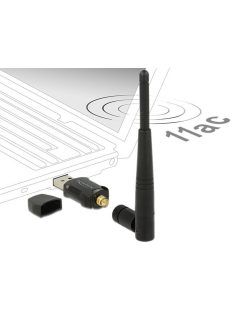   DeLock USB 2.0 Dual Band WLAN ac/a/b/g/n Stick 433 Mbps with external Antenna