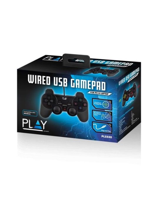 Ewent PL3330 Play USB Gamepad Black