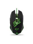 Esperanza MX209 Claw Wired mouse Black/Green