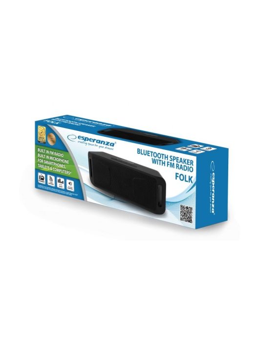 Esperanza Folk Bluetooth speaker FM Black