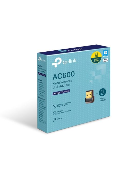 TP-Link Archer T2U Nano AC600 Nano Wireless USB Adapter Black