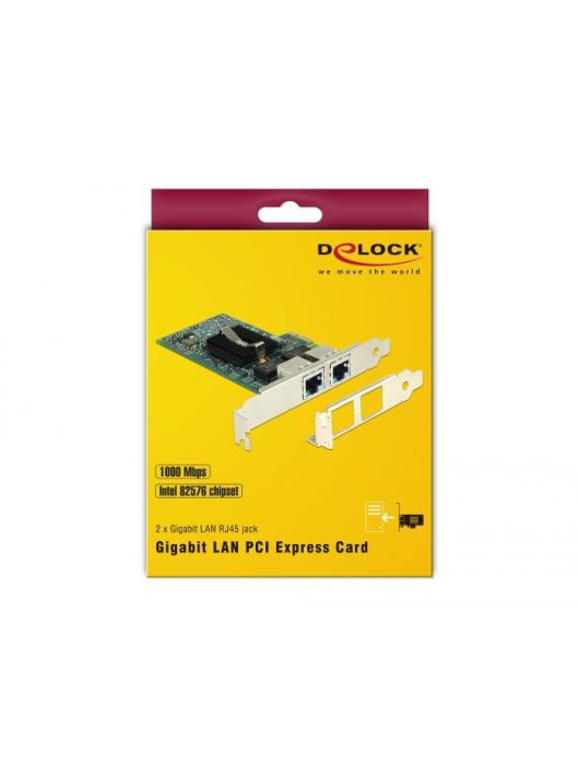 DeLock PCI Express Card > 2x Gigabit LAN