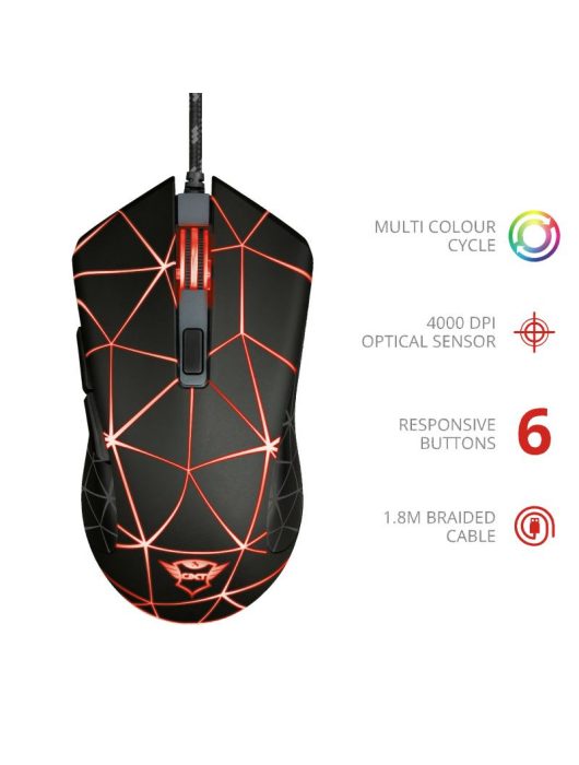 Trust GXT 133 Locx Gaming mouse Black
