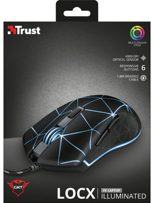Trust GXT 133 Locx Gaming mouse Black