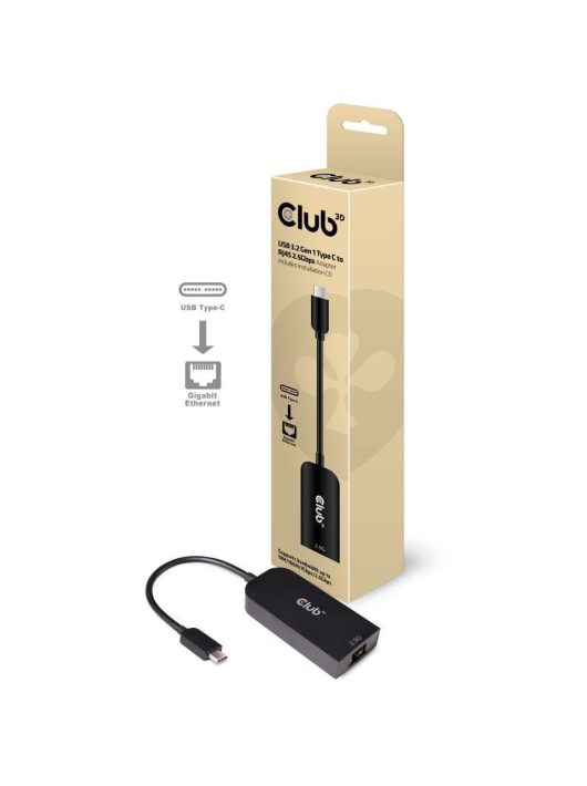 Club3D USB 3.2 Gen1 Type C to RJ 45 2,5 Gbps Adapter
