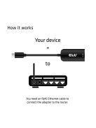 Club3D USB 3.2 Gen1 Type C to RJ 45 2,5 Gbps Adapter