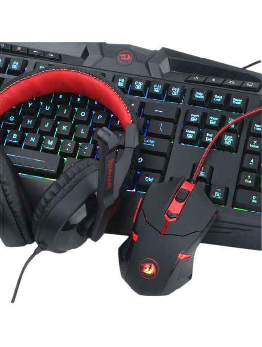 Redragon S101-BA Gaming Combo 4 in 1 Black/Red HU