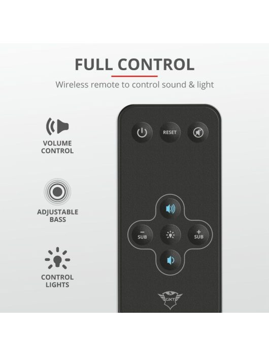 Trust GXT 629 Tytan RGB Illuminated 2.1 Speaker Set Black