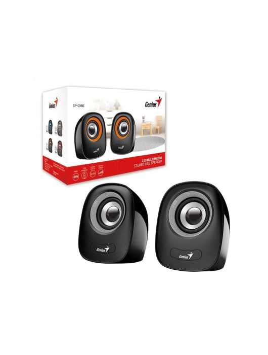 Genius SP-Q160 2.0 hangszóró Black/Iron Gray