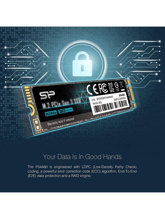 Silicon Power 256GB M.2 2280 NVMe P34A60