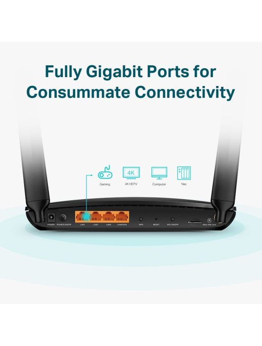 TP-Link Archer MR600 4G+ Cat6 AC1200 Wireless Dual Band Gigabit Router