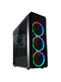 LC Power Gaming 703B QuadLuxx Window Black