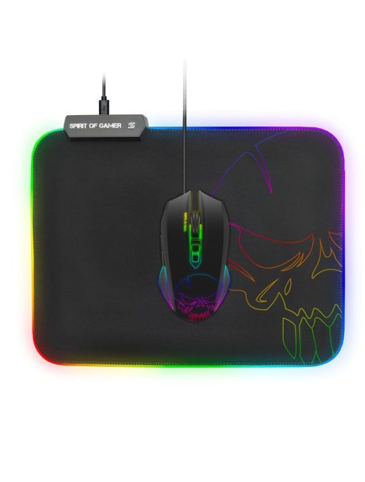 Spirit Of Gamer RGB Medium Egérpad Black