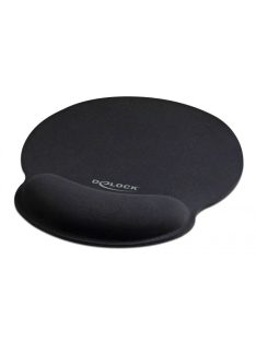 DeLock Ergonomic with Wrist Rest Egérpad Black