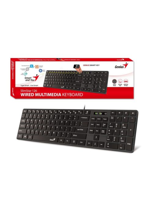 Genius SlimStar 126 keyboard Black HU