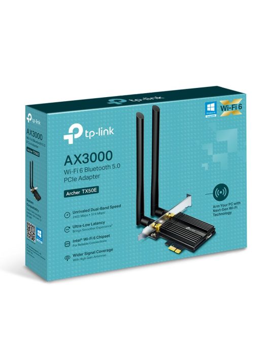 TP-Link Archer TX50E AX3000 Wi-Fi 6 Bluetooth 5.0 PCIe Adapter