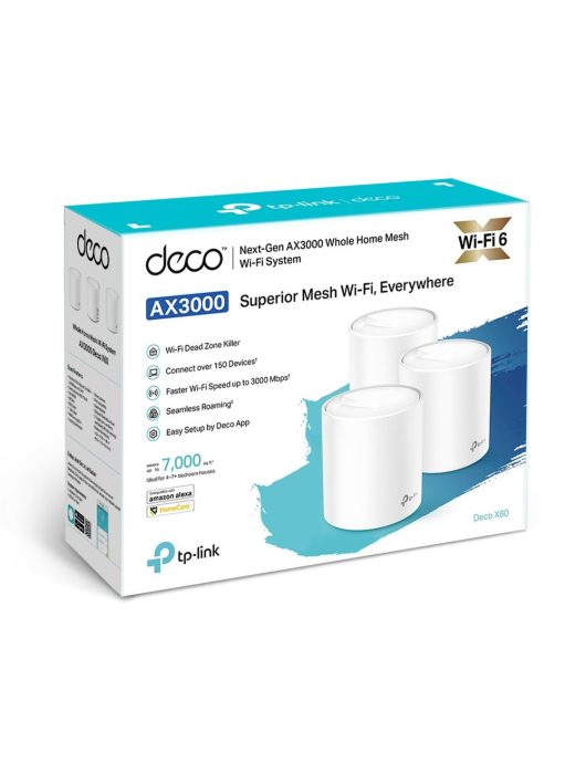 TP-Link Deco X60 AX3000 Whole Home Mesh Wi-Fi 6 System (3-pack)