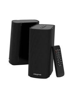   Creative T100 Compact Hi-Fi 2.0 Desktop Speakers for Computers and Laptops Black