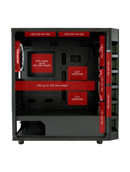 LC Power 709B Solar System X Gaming case Window Black