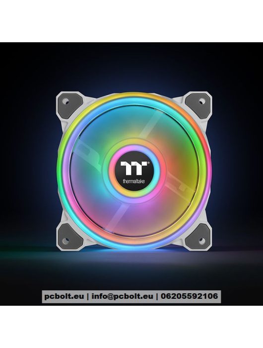 Thermaltake Riing Quad 12 RGB Radiator Fan White TT Premium Edition (3-Fan Pack)