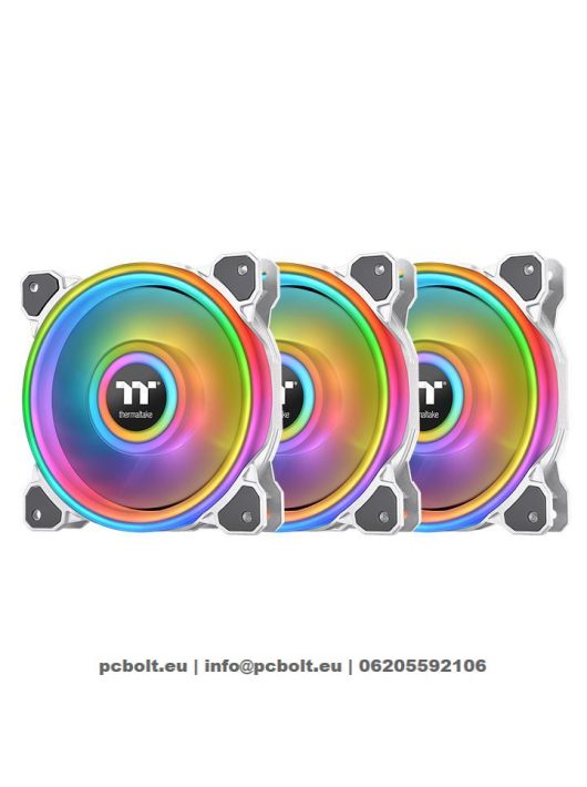 Thermaltake Riing Quad 14 RGB Radiator Fan White TT Premium Edition (3-Fan Pack)