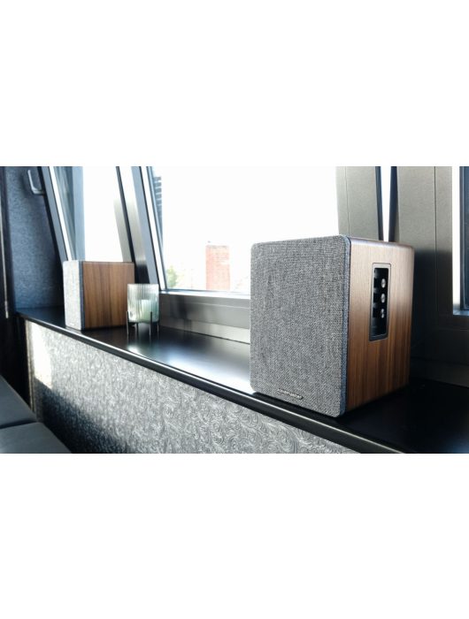 wavemaster  Base Bluetooth Speaker System Wood/Grey