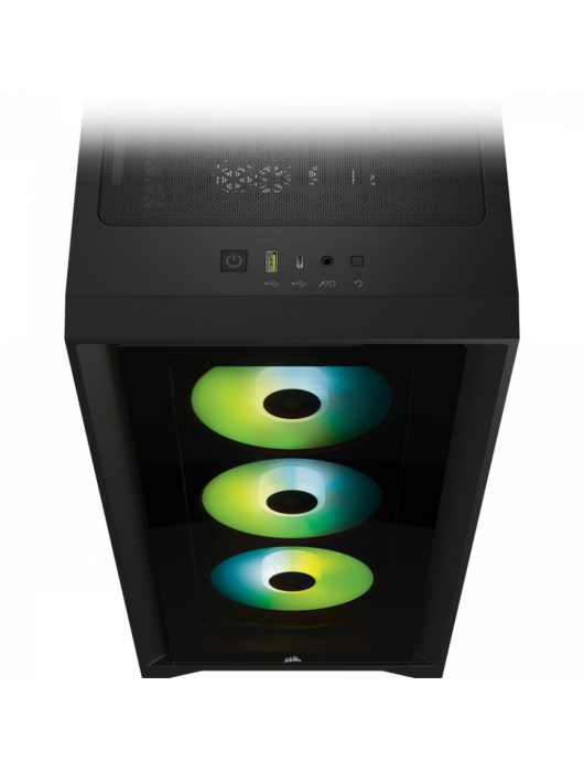 Corsair iCUE 4000X RGB Tempered Glass Black