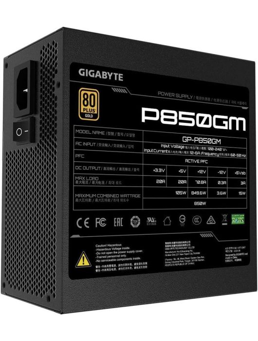 Gigabyte 850W 80+ Gold P850GM