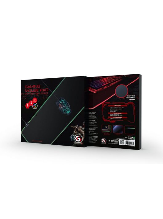 Gembird MP-GAMELED-L Gaming with LED light effect Large Egérpad