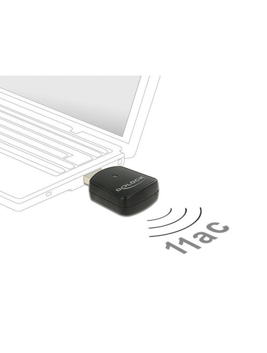 DeLock USB3.0 Dual Band WLAN ac/a/b/g/n Mini Stick 867 + 300 Mbps