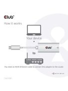 Club3D USB3.2 Gen1 Type-C to Gigabit Ethernet Adapter White