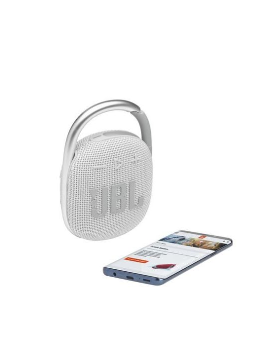 JBL Clip4 Bluetooth Ultra-portable Waterproof Speaker White