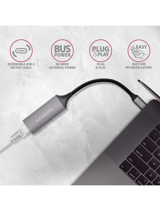 AXAGON ADE-TRC USB3.2 SuperSpeed USB-C Gigabit Ethernet