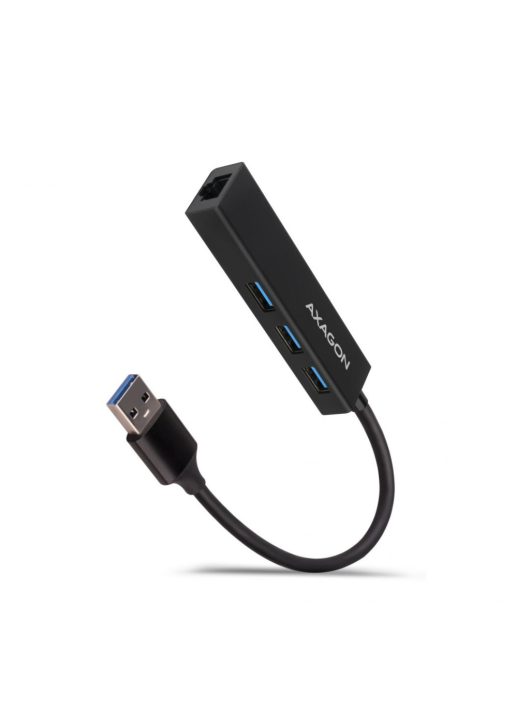 AXAGON HMA-GL3A USB3.2 multiport Hub 3-port + LAN metal black