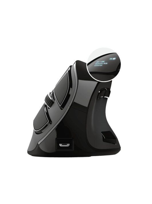 Trust Voxx Rechargeable Ergonomic Wireless Mouse Black