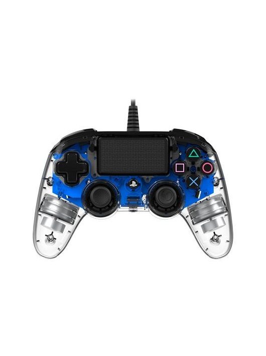 Nacon Wired Illuminated Compact USB Gamepad Transparent/Blue