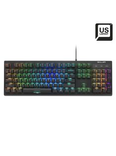   Sharkoon Skiller SGK30 RGB Blue Switch mechanical gaming keyboard Black US
