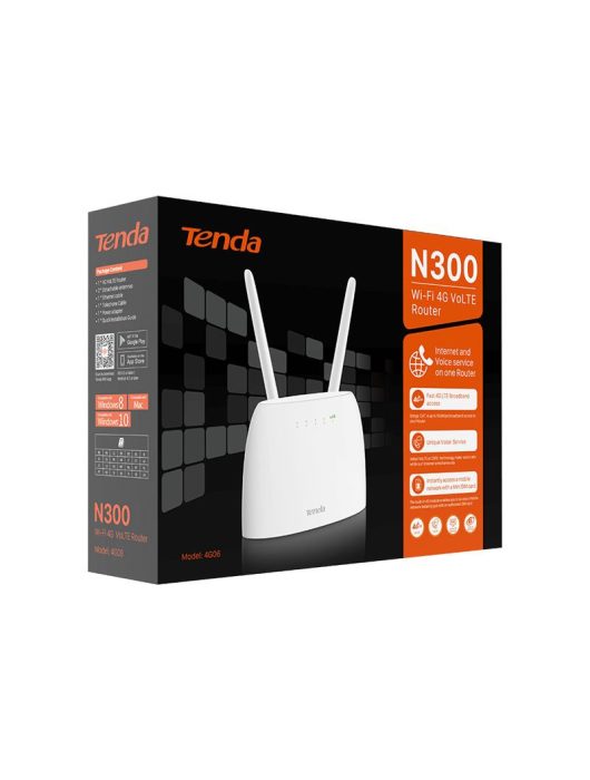 Tenda 4G06 N300 Wi-Fi 4G VoLTE Router