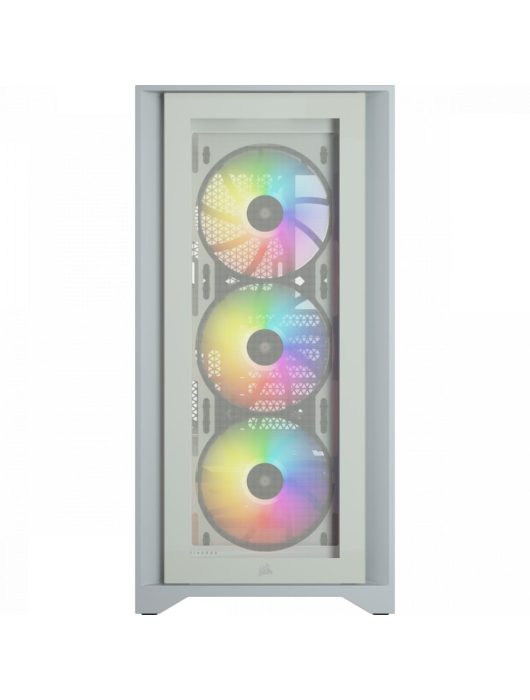 Corsair iCUE 4000X RGB Tempered Glass White