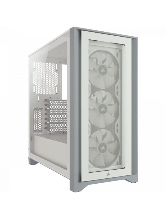 Corsair iCUE 4000X RGB Tempered Glass White