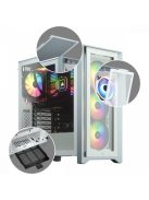 Corsair iCUE 4000X RGB Tempered Glass White