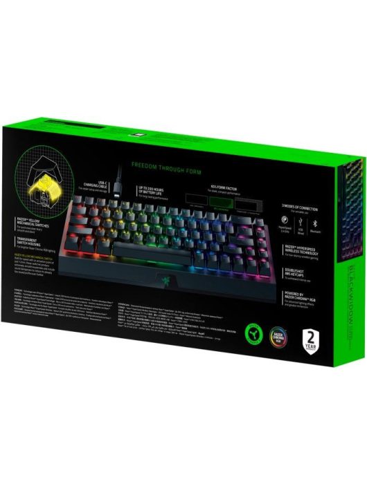 Razer BlackWidow V3 Mini HyperSpeed Green Switch Black US